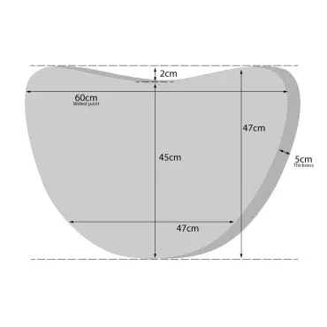 Half Moon Chair Cushion