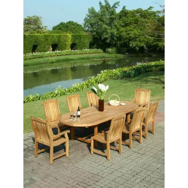 Malvern 8 Chair Dining Set - Certified