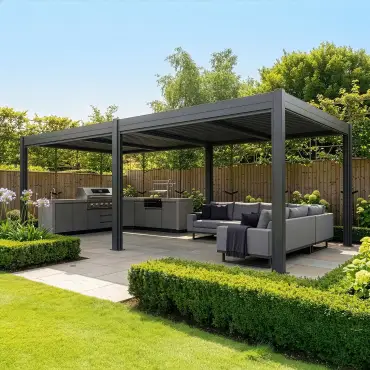 Como Pergola 7.8m x 4m LED Frame