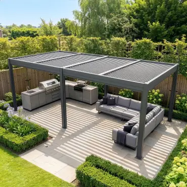 Como Pergola 7.8m x 4m LED Frame