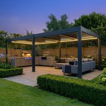 Como Pergola 7.8m x 4m LED Frame