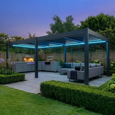 Como Pergola 7.8m x 4m LED Frame