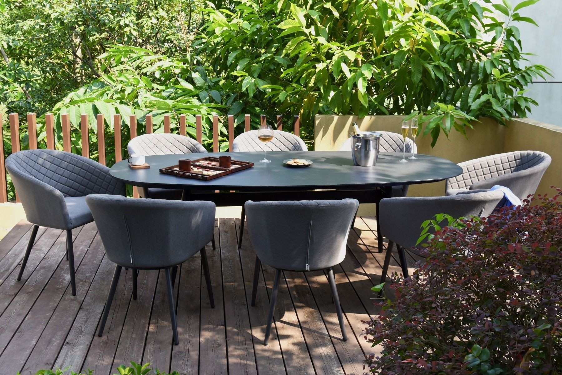 Ambition 8 Seat Oval Dining Set