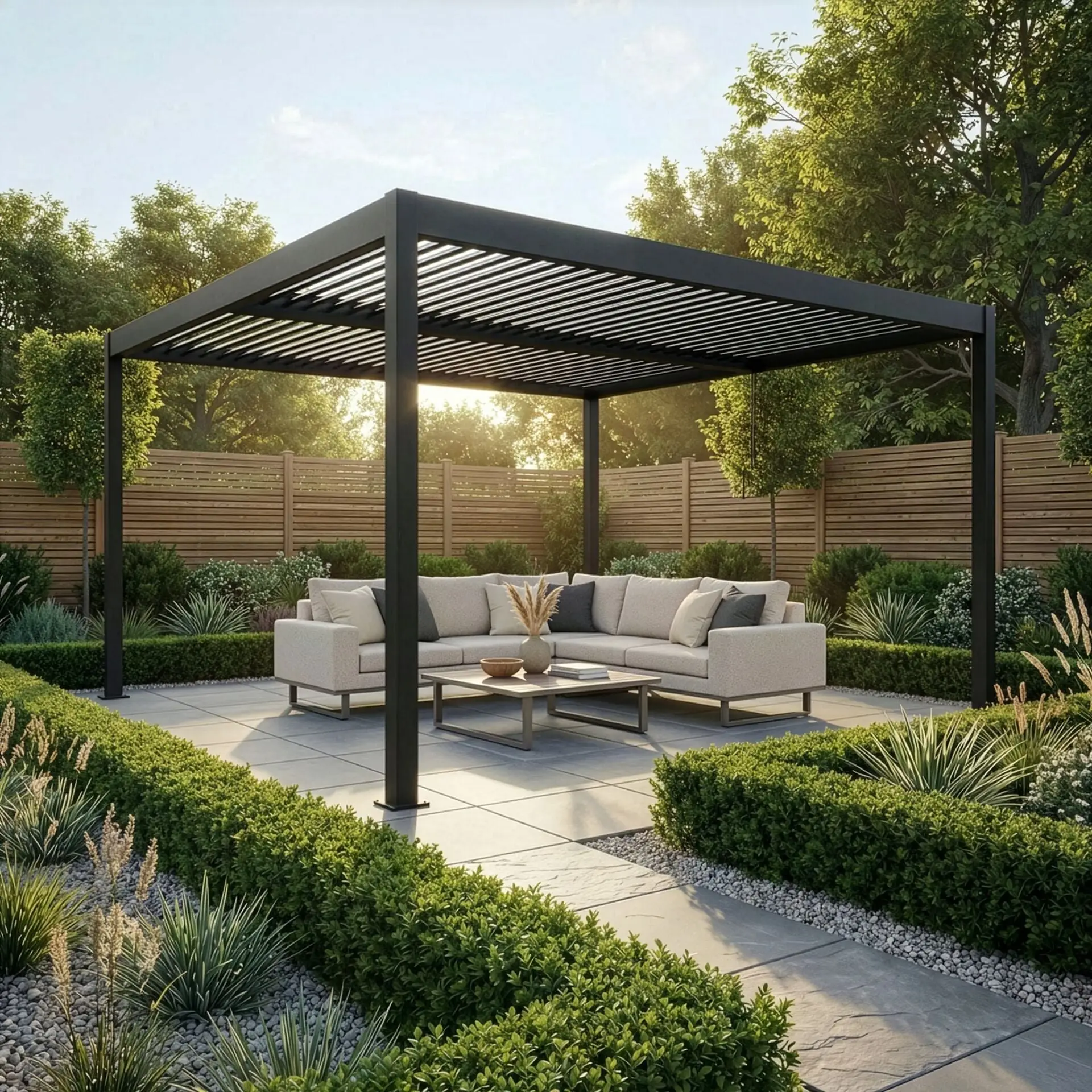 Como Pergola 4m x 4m LED Frame