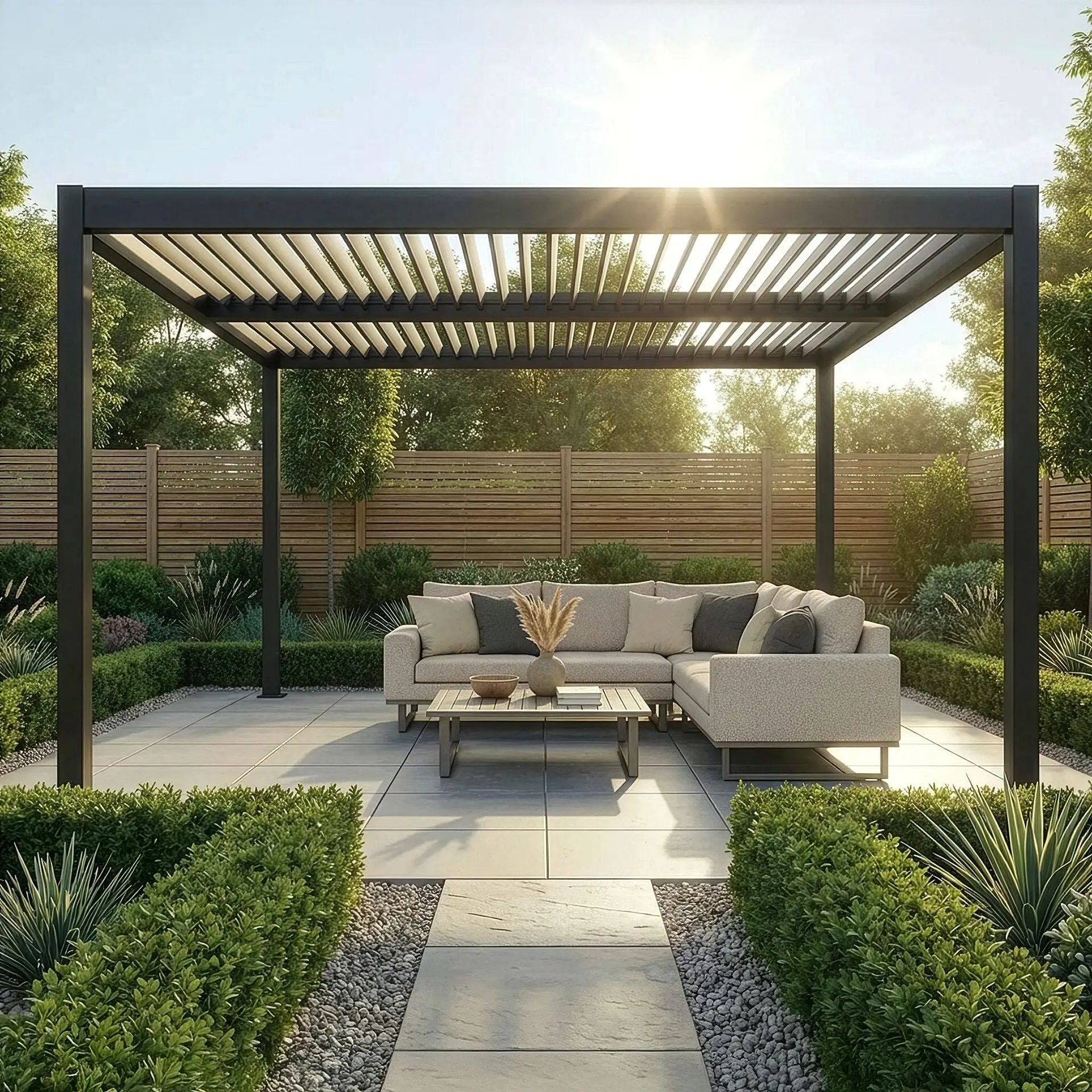 Como Pergola 4m x 4m LED Frame