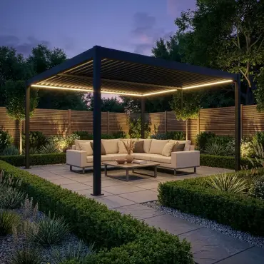 Como Pergola 4m x 4m LED Frame