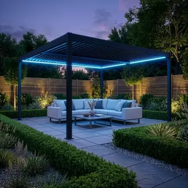 Como Pergola 4m x 4m LED Frame