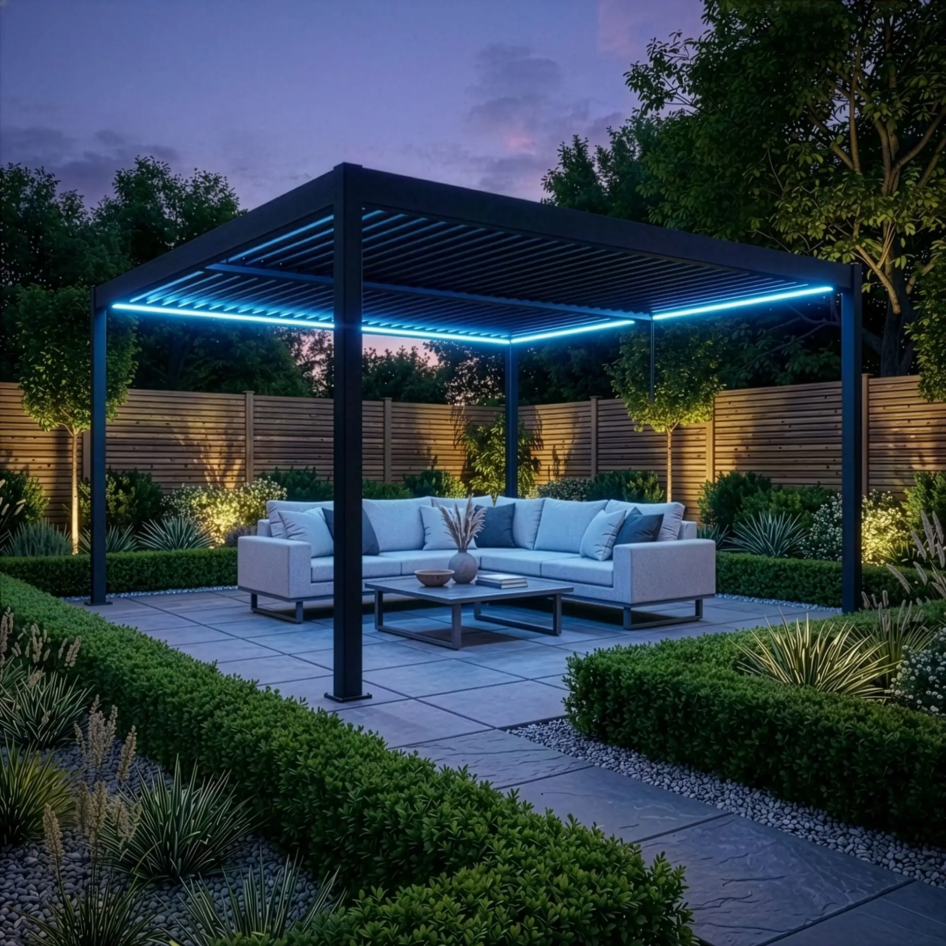 Como Pergola 4m x 4m LED Frame