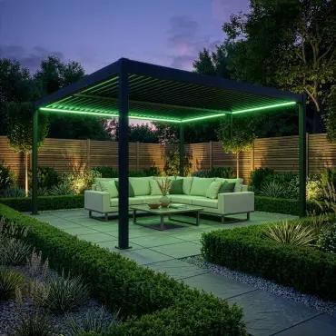 Como Pergola 4m x 4m LED Frame