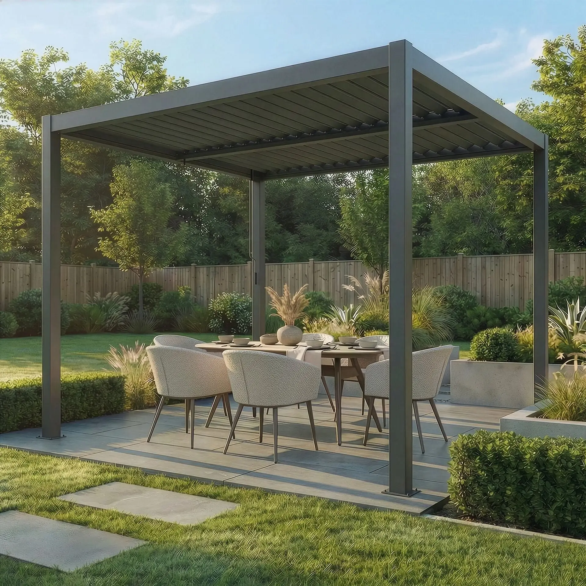 Como Pergola 3m x 3m LED Frame