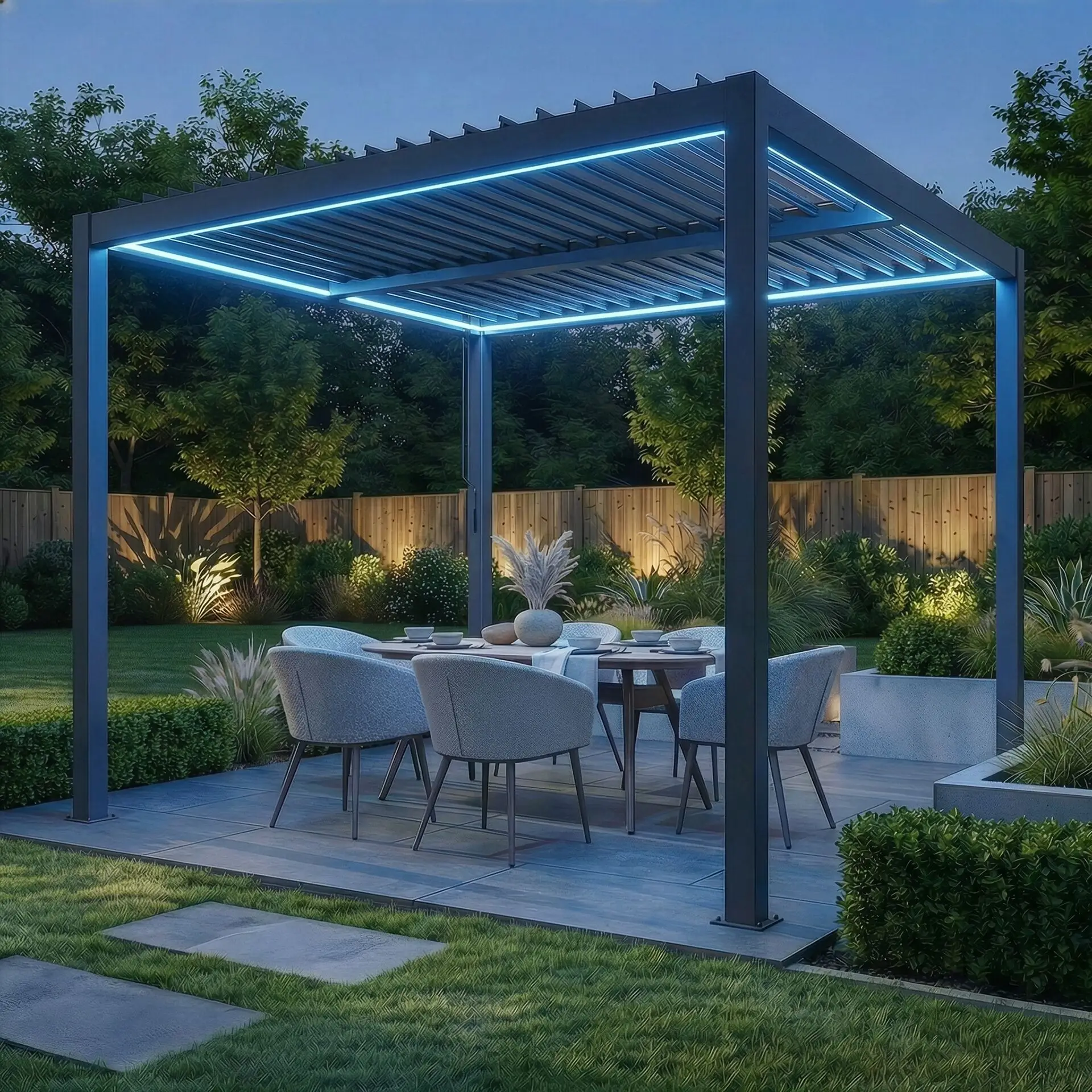 Como Pergola 3m x 3m LED Frame