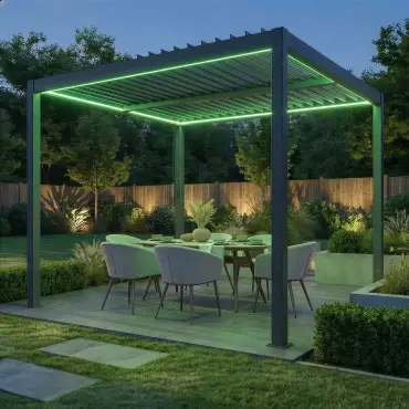 Como Pergola 3m x 3m LED Frame