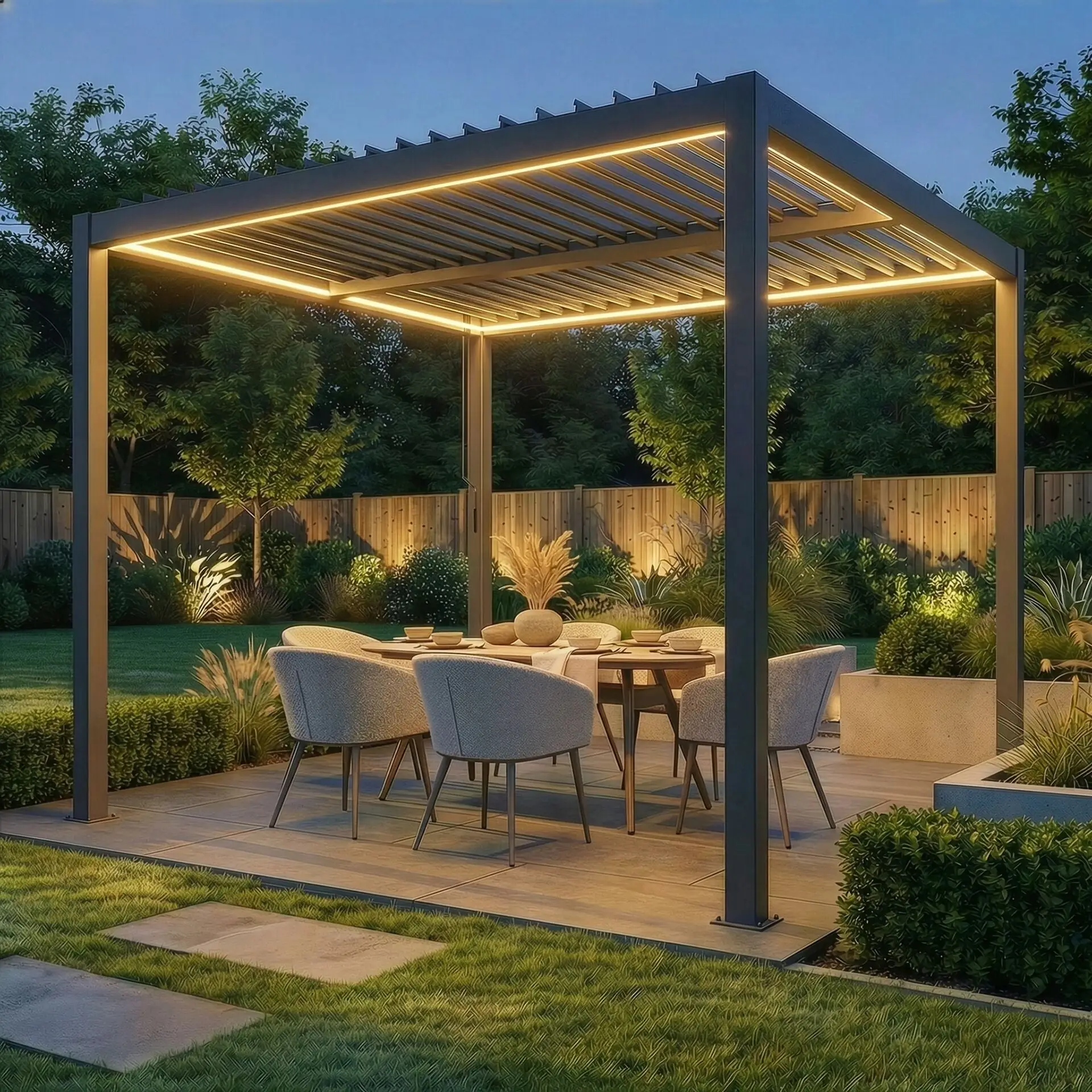 Como Pergola 3m x 3m LED Frame