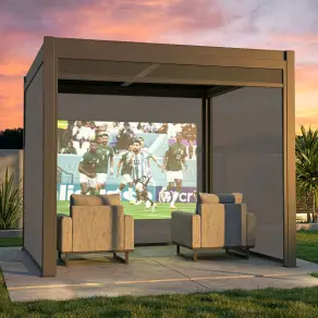 Como Pergola Pull Down Projector Screen - 3m