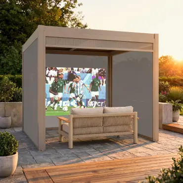 Como Pergola Pull Down Projector Screen - 3m