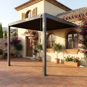 Titan Wall Mounted 3.6m x 3m Aluminium Pergola