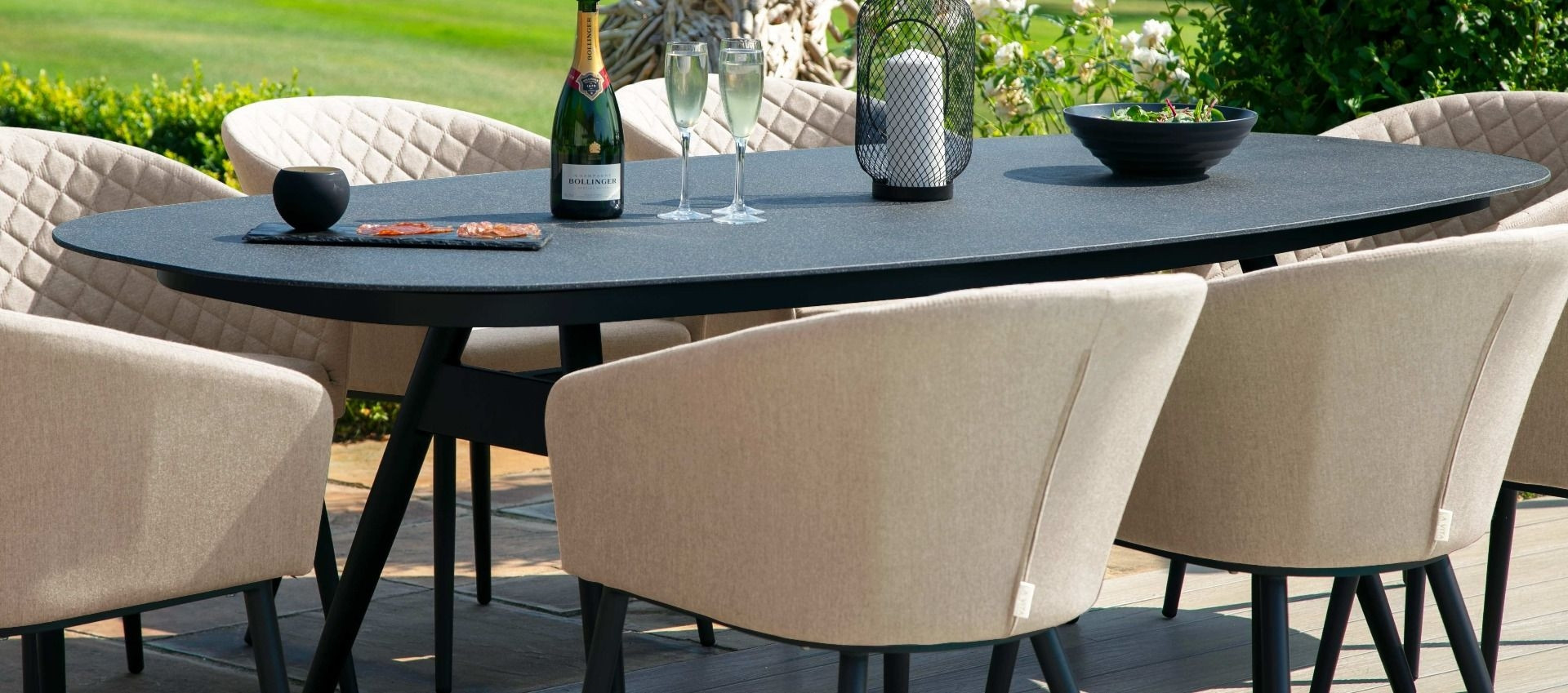 Ambition 8 Seat Oval Dining Set