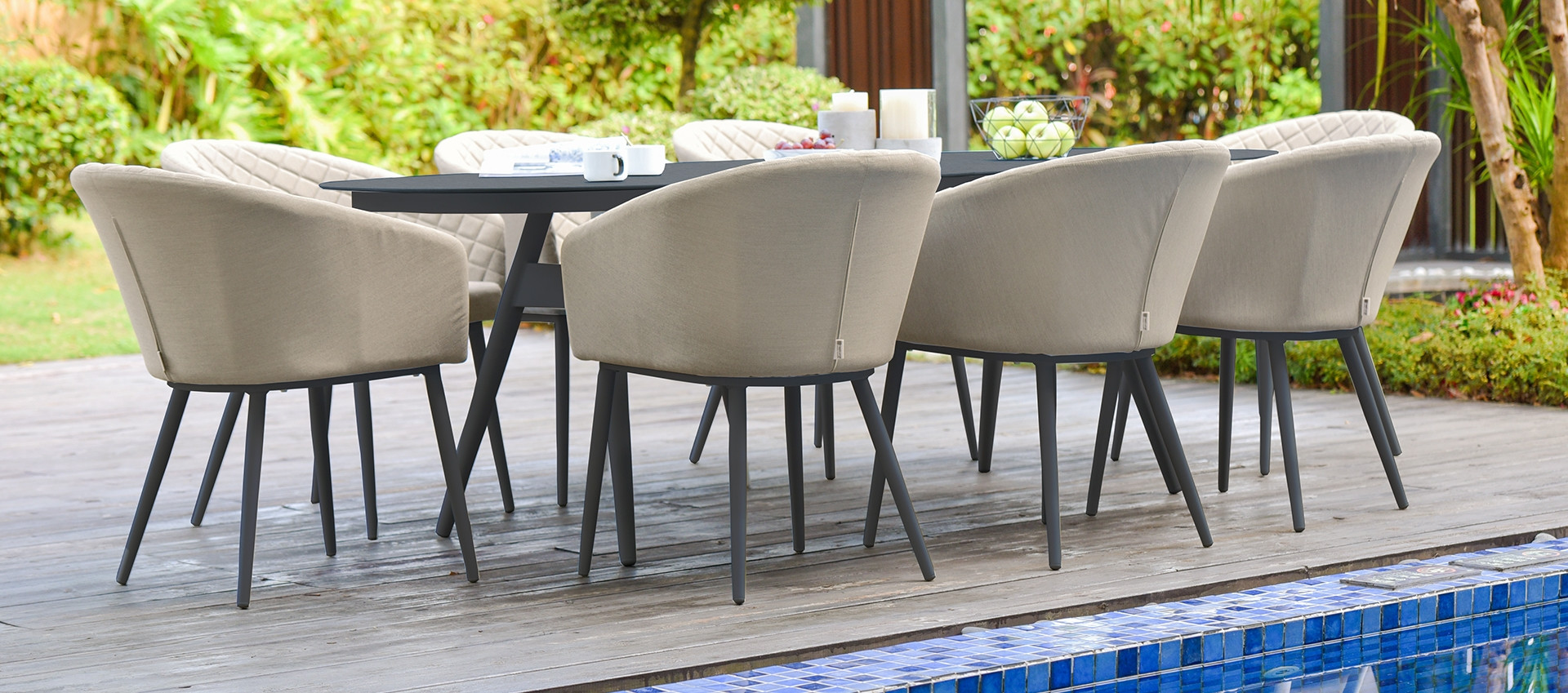 Ambition 8 Seat Oval Dining Set