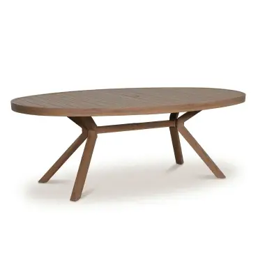 New York 8 Seat Oval Dining Set