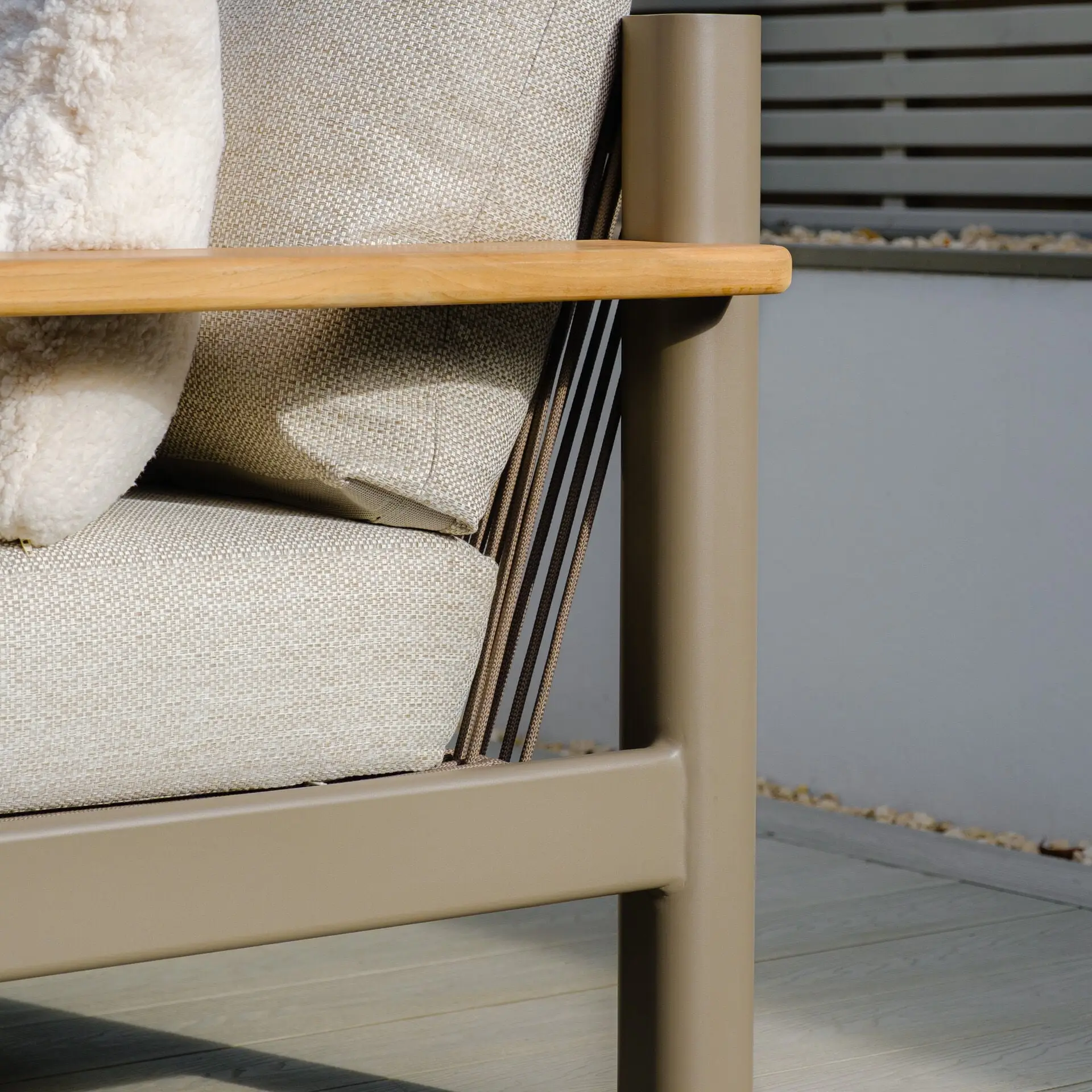 Sicily Rope Weave Small Corner Sofa Set
