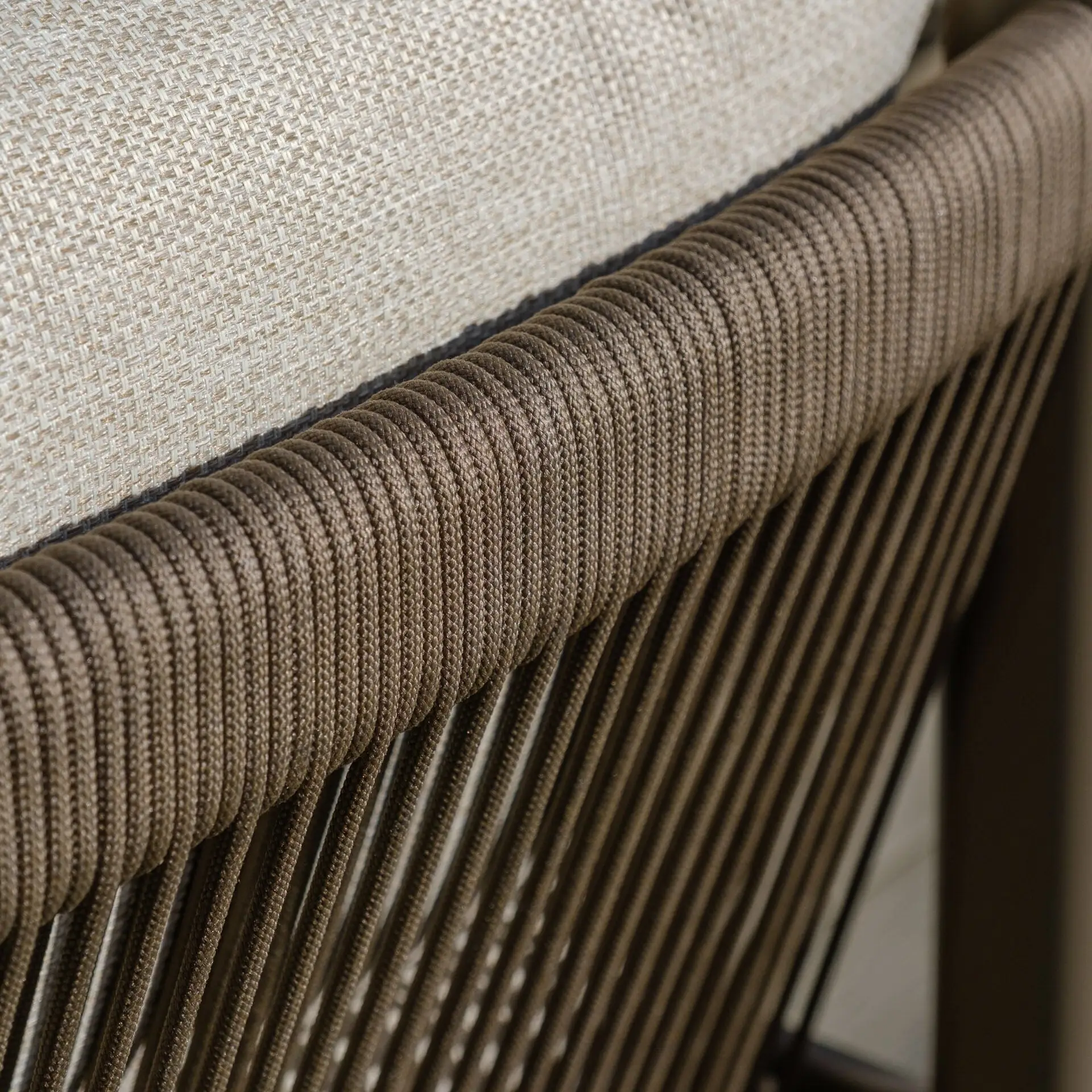 Sicily Rope Weave Small Corner Sofa Set