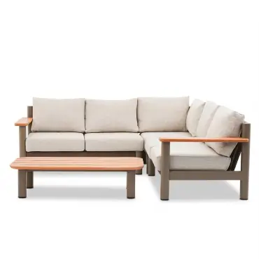 Sicily Rope Weave Small Corner Sofa Set