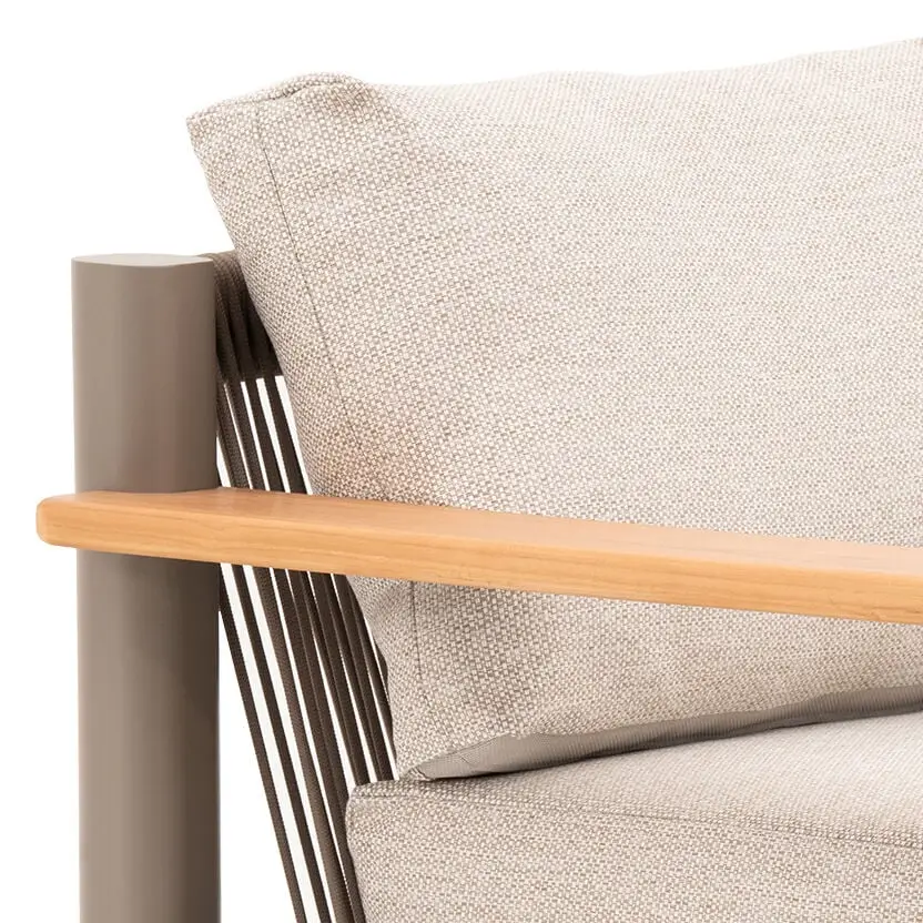 Sicily Rope Weave Small Corner Sofa Set