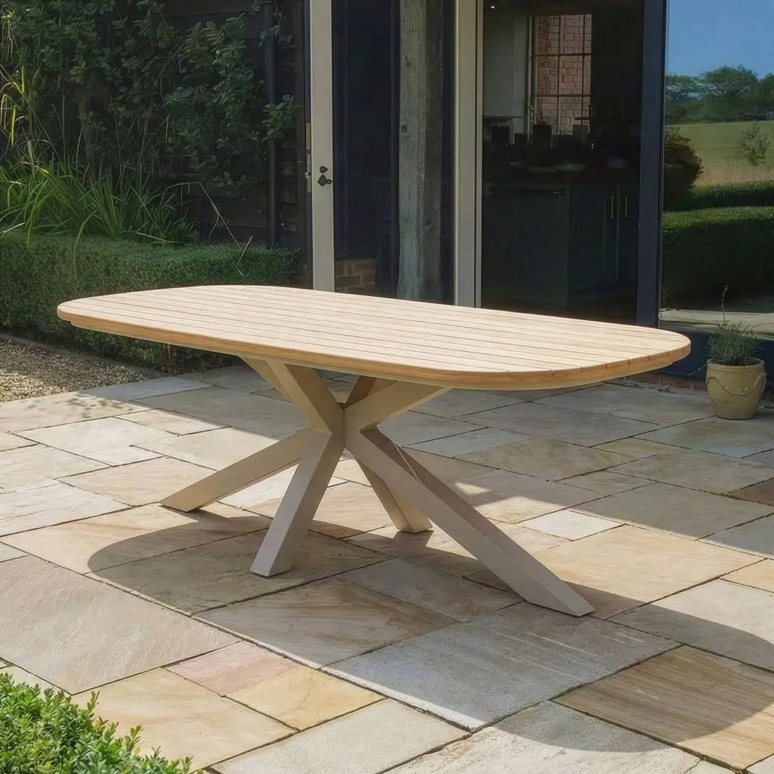 Sicily 6 Seat Rectangular Teak Dining Table Sicily 6 Seat Rectangular Teak Dining Table