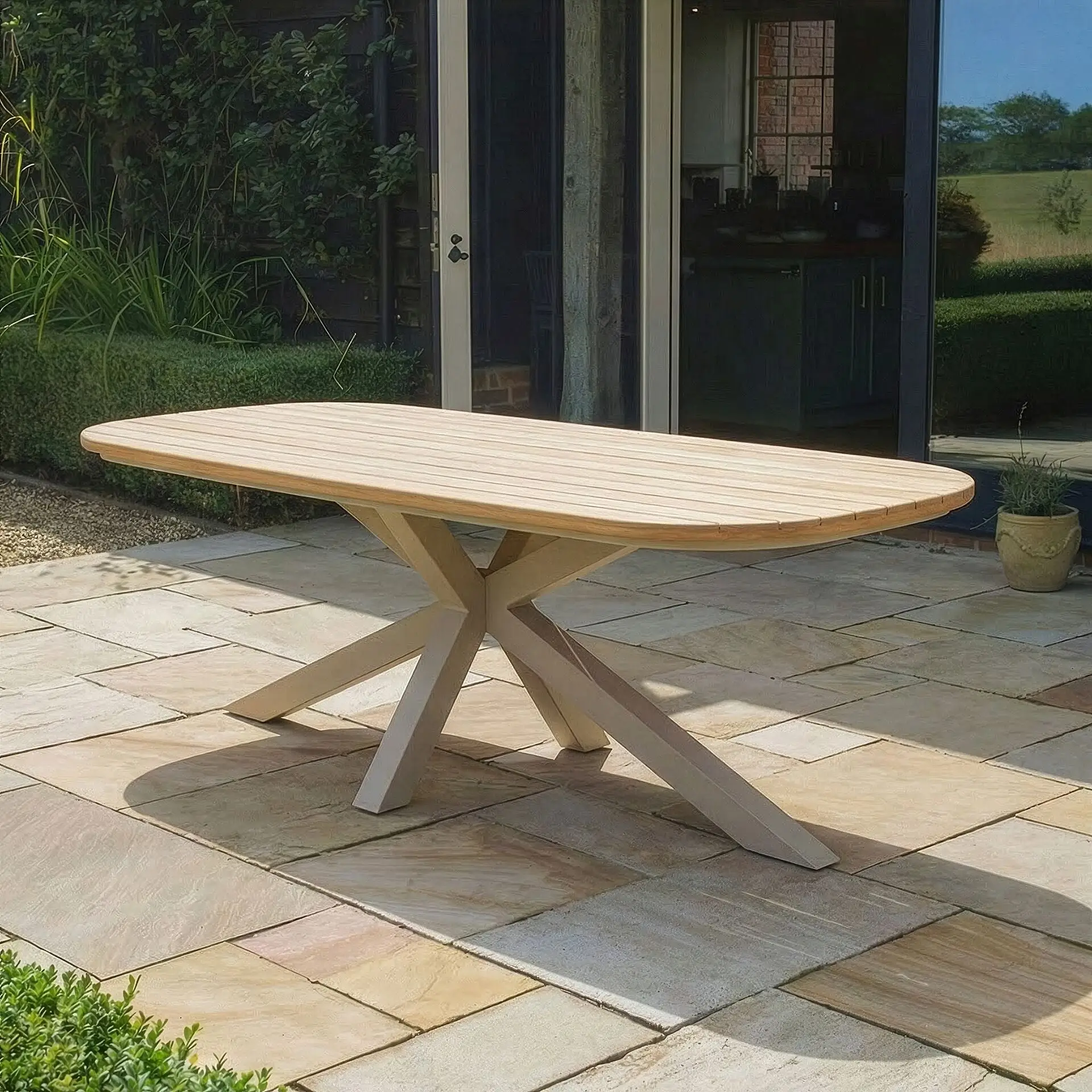 Sicily 6 Seat Rectangular Teak Dining Table
