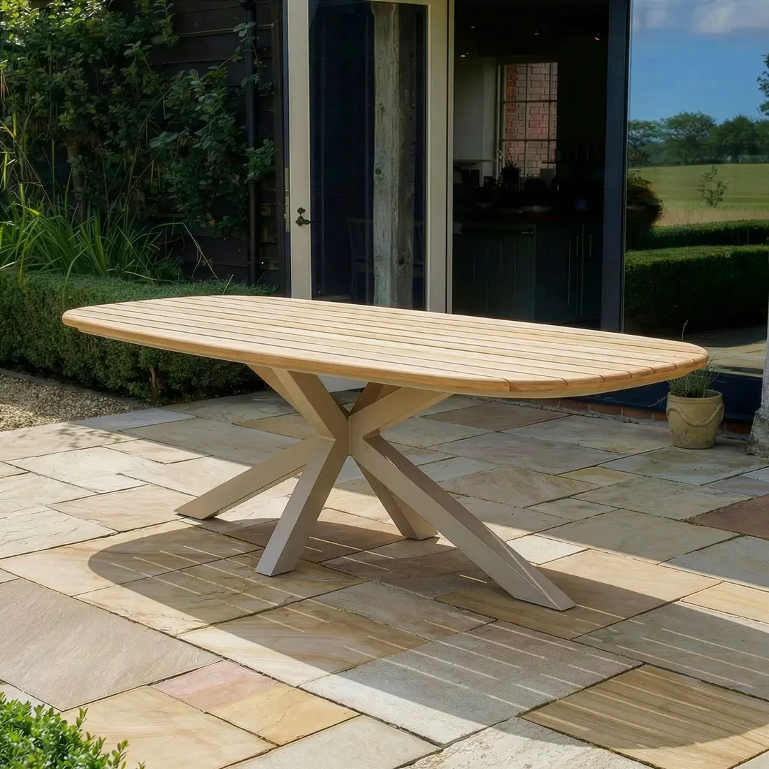 Sicily 8 Seat Rectangular Teak Dining Table Sicily 8 Seat Rectangular Teak Dining Table