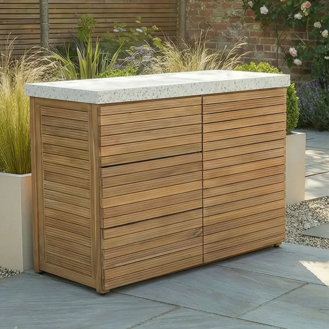 Antigua Outdoor Kitchen Double Storage Unit Antigua Outdoor Kitchen Double Storage Unit
