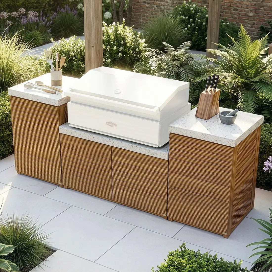 Antigua Outdoor Kitchen Storage Units Small Configuration