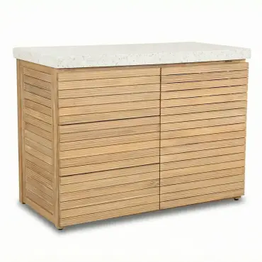 Antigua Medium Kitchen Storage Units with Beefeater 1200E Series BBQ