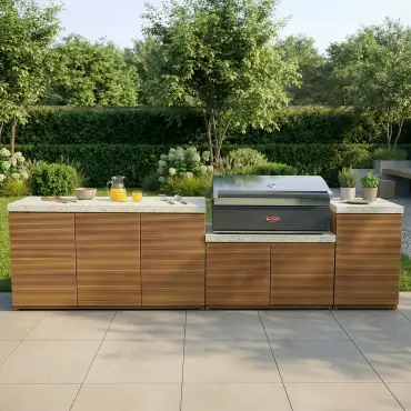Antigua Outdoor Kitchen Storage Units - Beefeater 1700 Series BBQ - Large Configuration