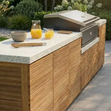 Antigua Outdoor Kitchen Storage Units - Beefeater 1700 Series BBQ - Large Configuration