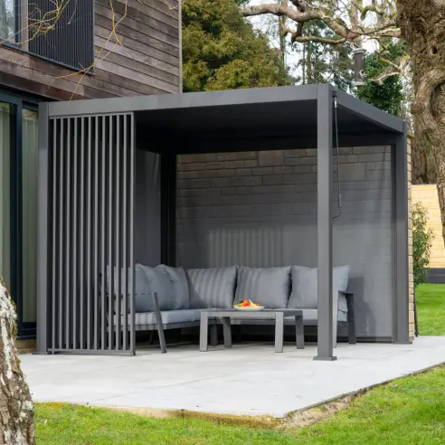 Titan Aluminium Vertical Louvre Side Panel Single Panel Titan Aluminium Vertical Louvre Side Panel Single Panel