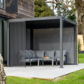 Titan Aluminium Vertical Louvre Side Panel Single Panel