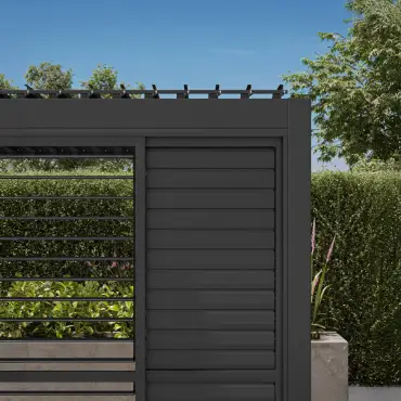 Titan Sliding Shuttered Doors for 3.6m Pergola