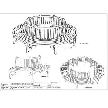 Medium Circular Tree Bench