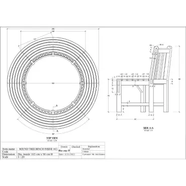 Medium Circular Tree Bench