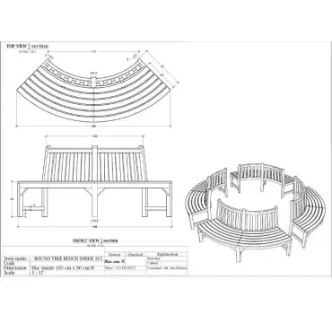 Medium Circular Tree Bench