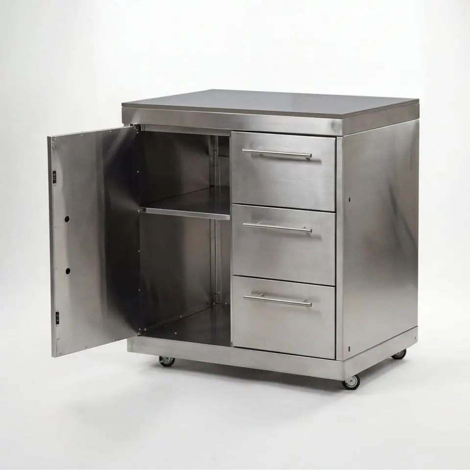 Stanley Straight 4 Burner Gas BBQ S3018-B - Stainless Steel