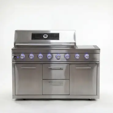 Stanley 6 Burner Gas BBQ - Integrated Side Burner Modular Unit