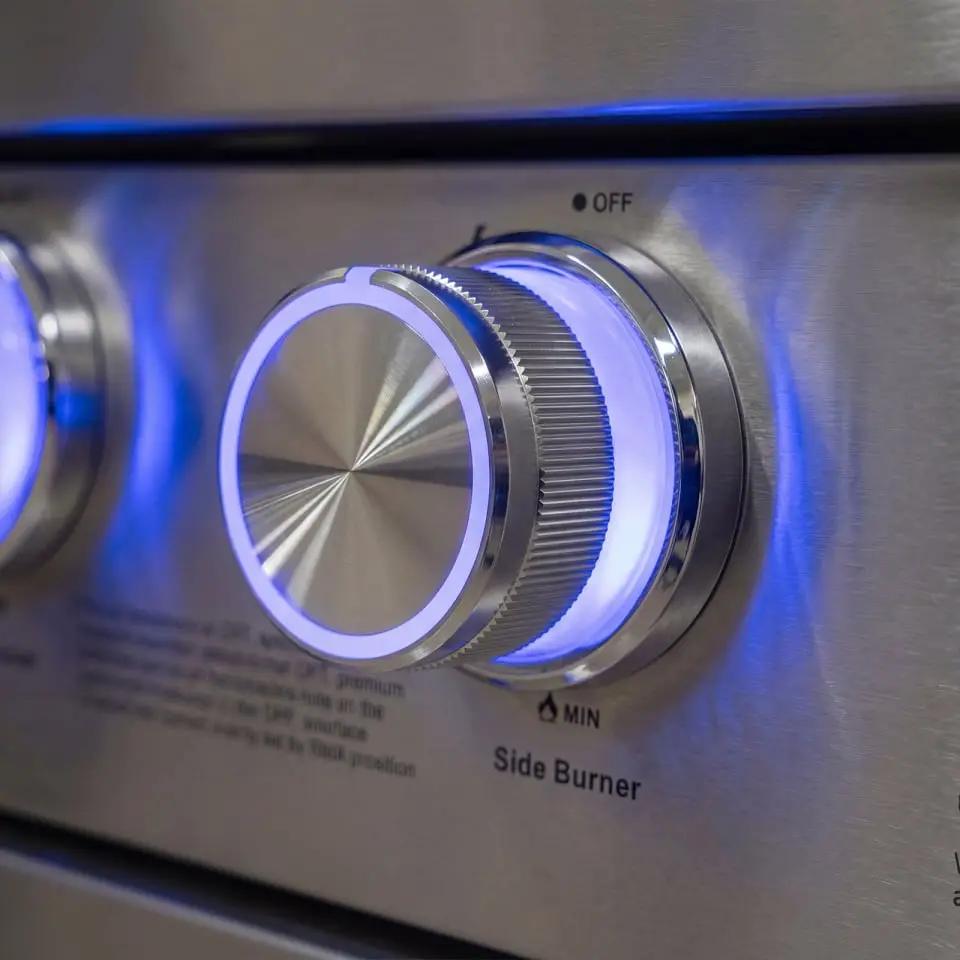Stanley 6 Burner Gas BBQ - Integrated Side Burner Modular Unit