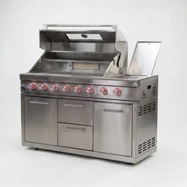 Stanley 6 Burner Gas BBQ - Integrated Side Burner Modular Unit