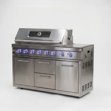 Stanley 6 Burner Gas BBQ - Integrated Side Burner Modular Unit