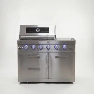 Stanley 4 Burner Gas BBQ - Integrated Side Burner Modular Unit