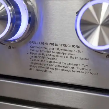 Stanley 4 Burner Gas BBQ - Integrated Side Burner Modular Unit