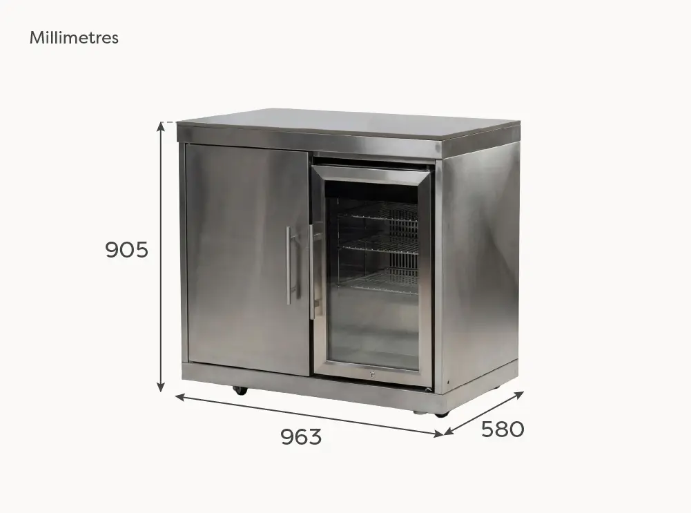 Stanley Outdoor Kitchen Fridge & Cupboard Modular Unit