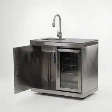 Stanley Fridge & Cupboard with Sink & Tap Modular Unit